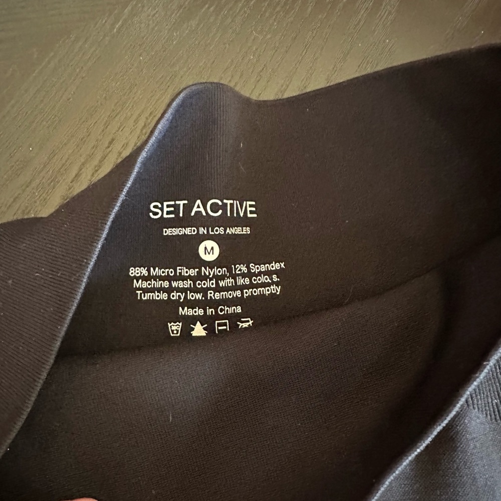 Set Active Women's Black Bike Shorts - Picture 2 of 3